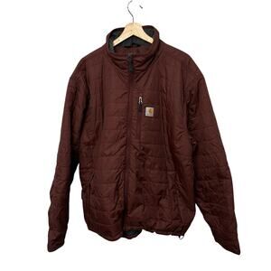 Carhartt Gilliam Jacket Mens XXL 2XL Burgundy Red Full Zip